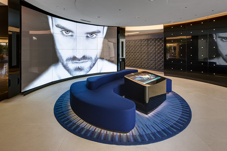 辦公室沙發擺放效果圖