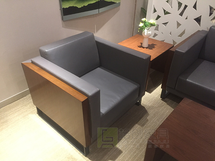 中式實木辦公沙發